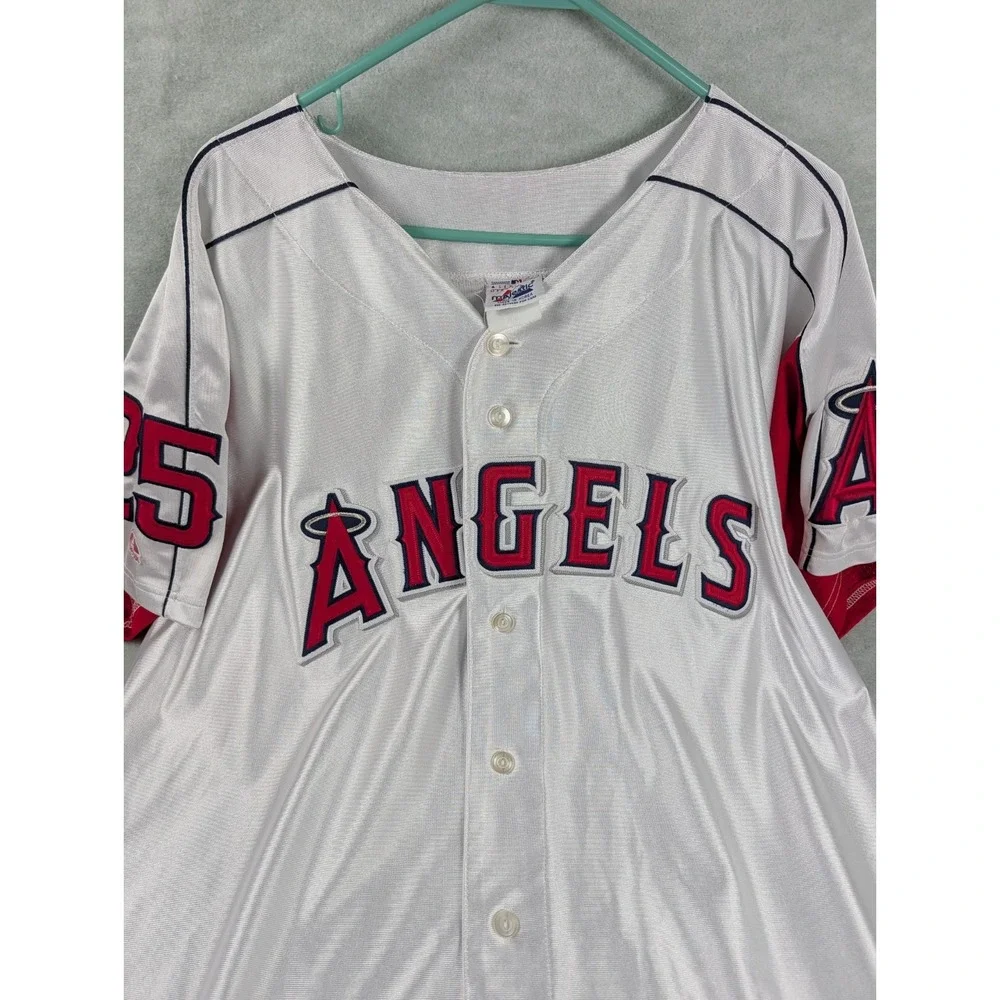 Anaheim Angels Vintage Troy Glaus #25 Baseball Majestic Jersey Size 2xl -3xl
